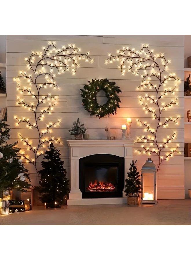70 87 Inch Multicolor LED Bendable Willow Vine Light 8 Modes For Indoor Outdoor Decor - Image 2